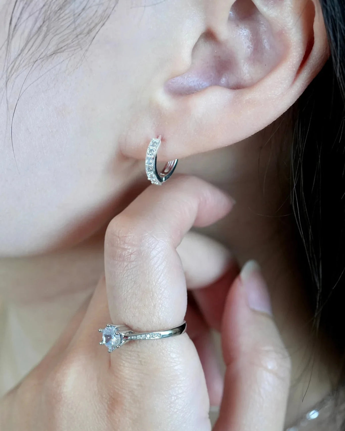 simple hoop ピアス