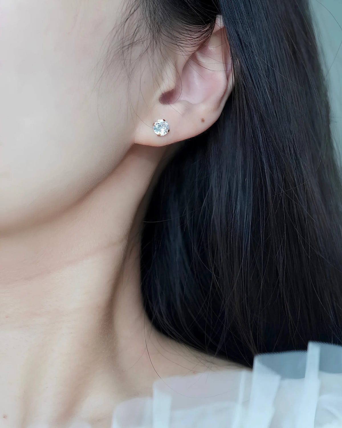ダイヤ風ピアス