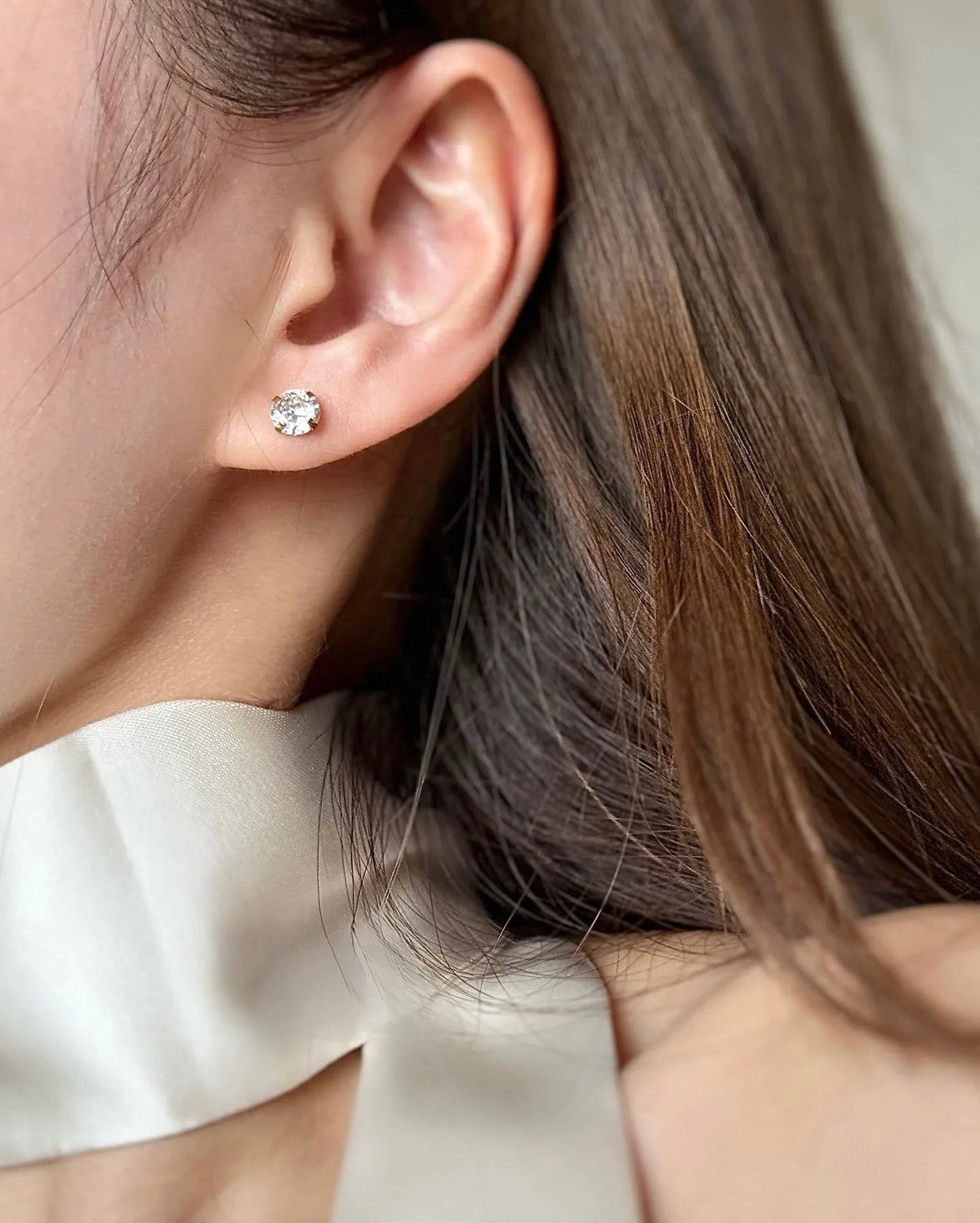 ダイヤ風ピアス