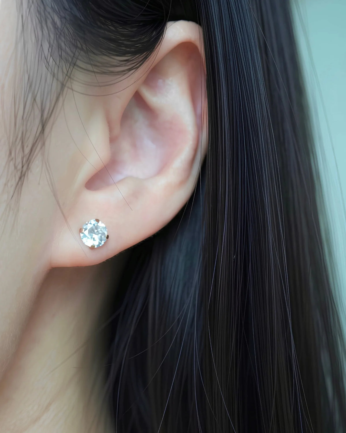 ダイヤ風ピアス