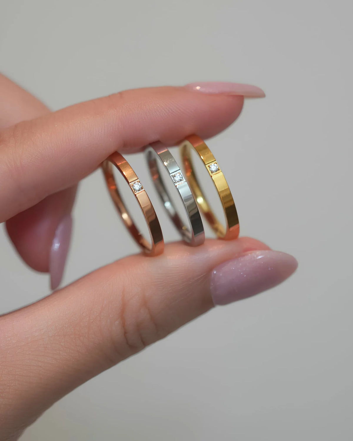simple  zirconia リング
