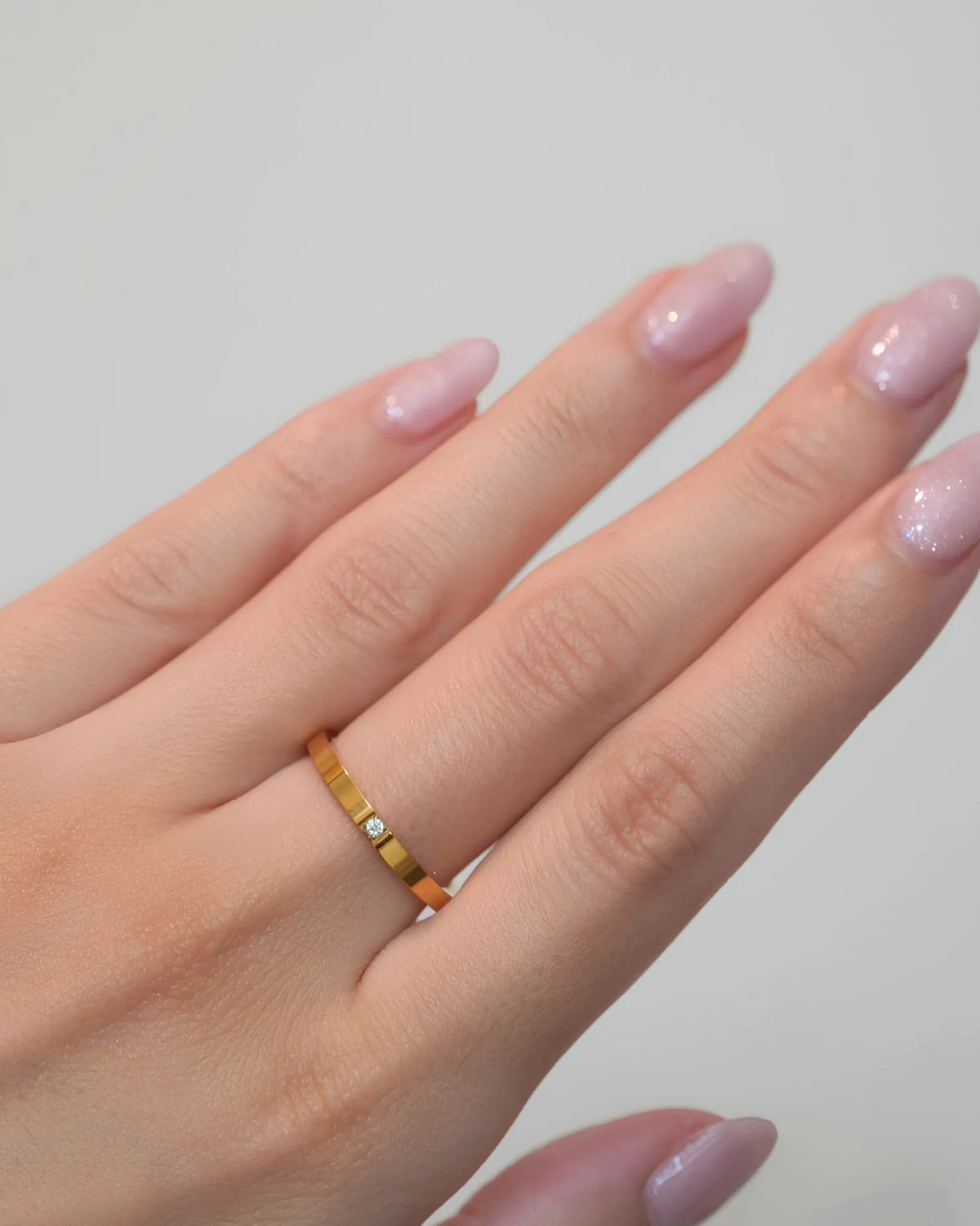 simple  zirconia リング