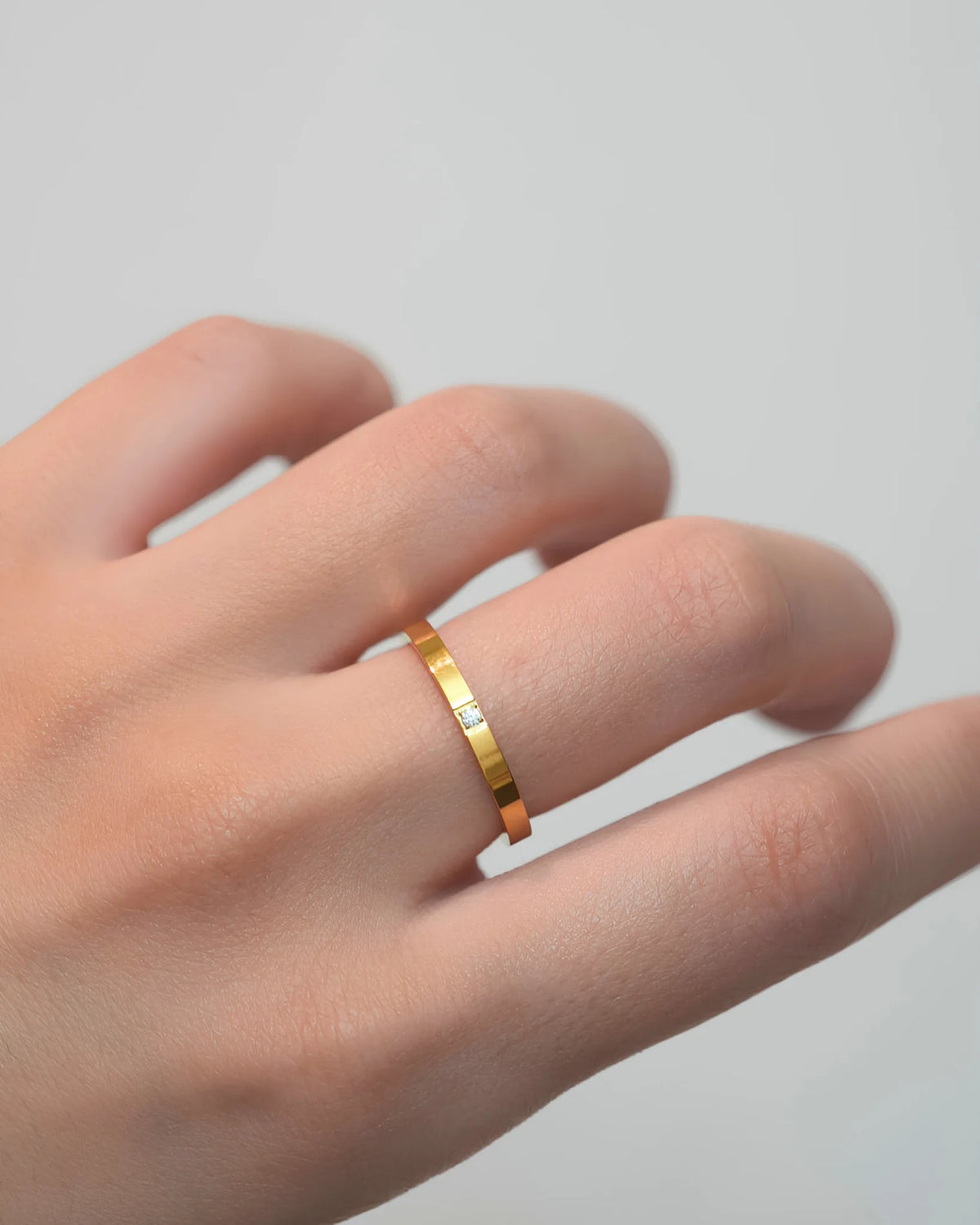 simple  zirconia リング
