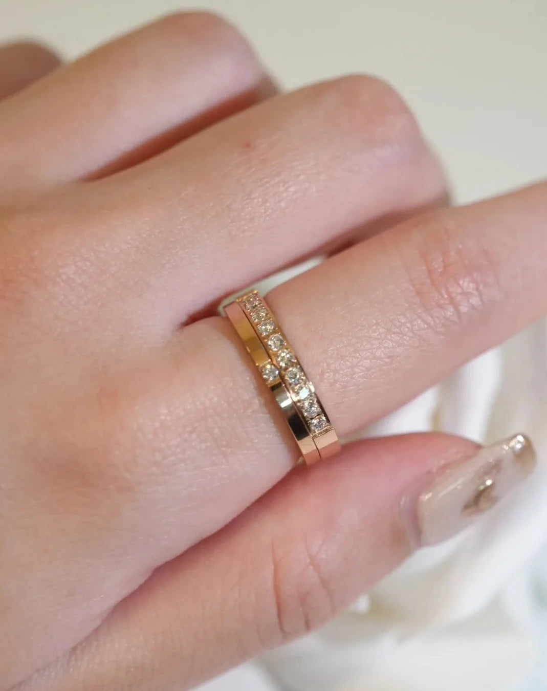 simple  zirconia リング