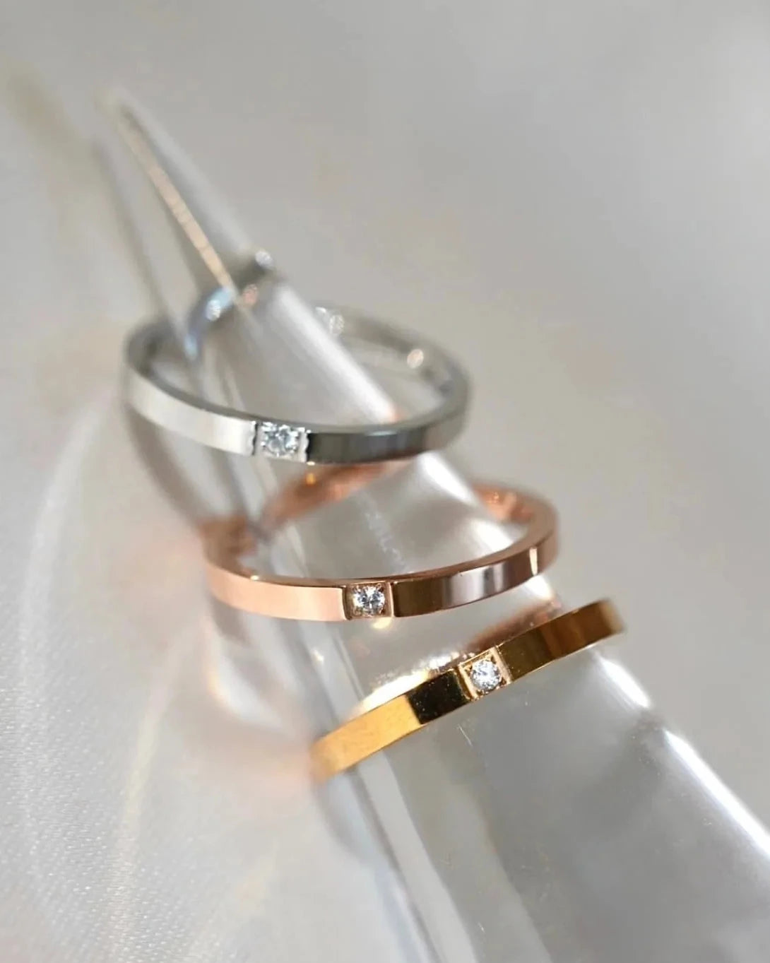 simple  zirconia リング