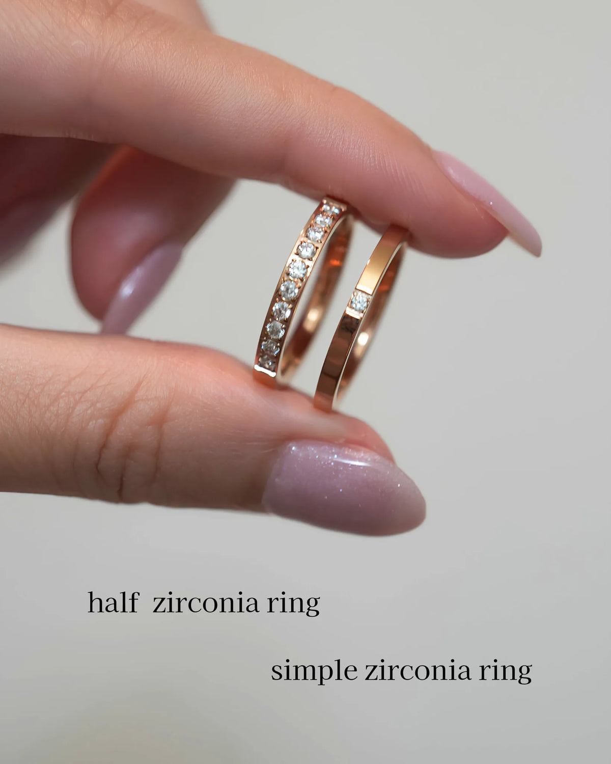 simple  zirconia リング