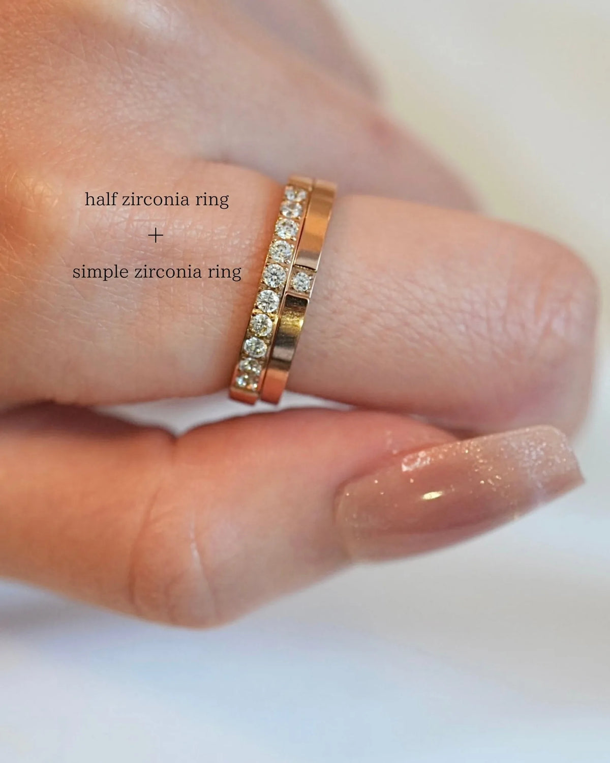 【２点セット】zirconia リング