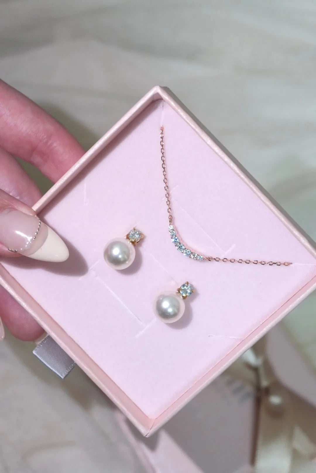 pearl design ピアス