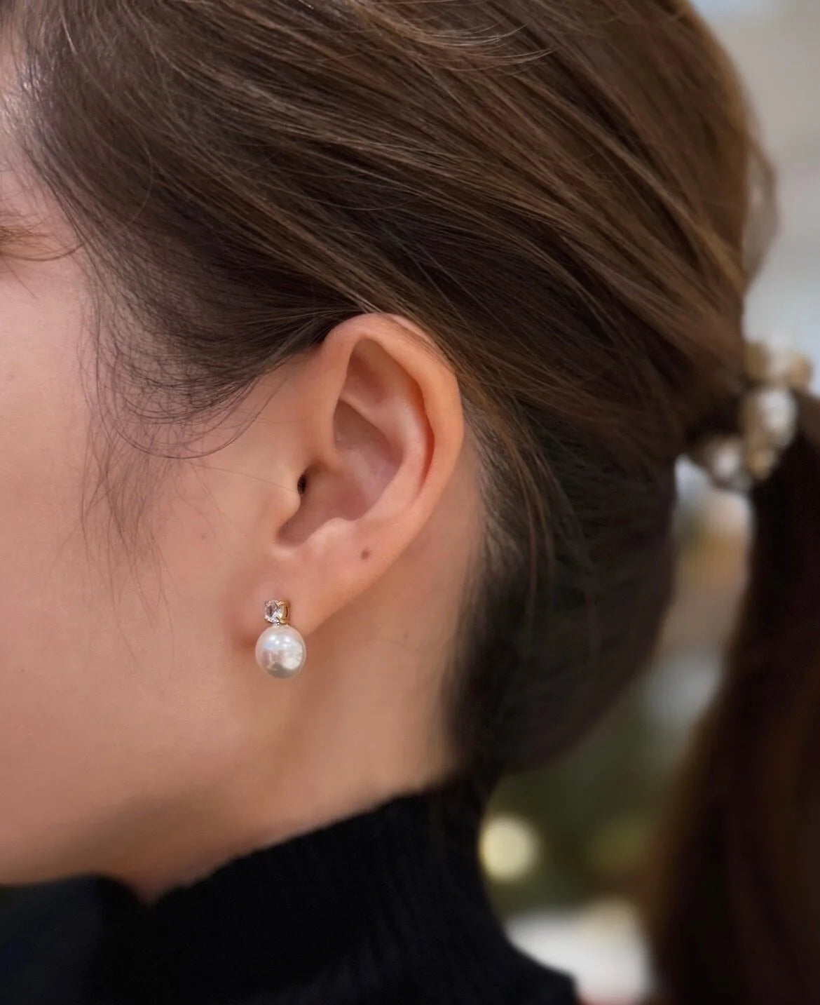 pearl design ピアス