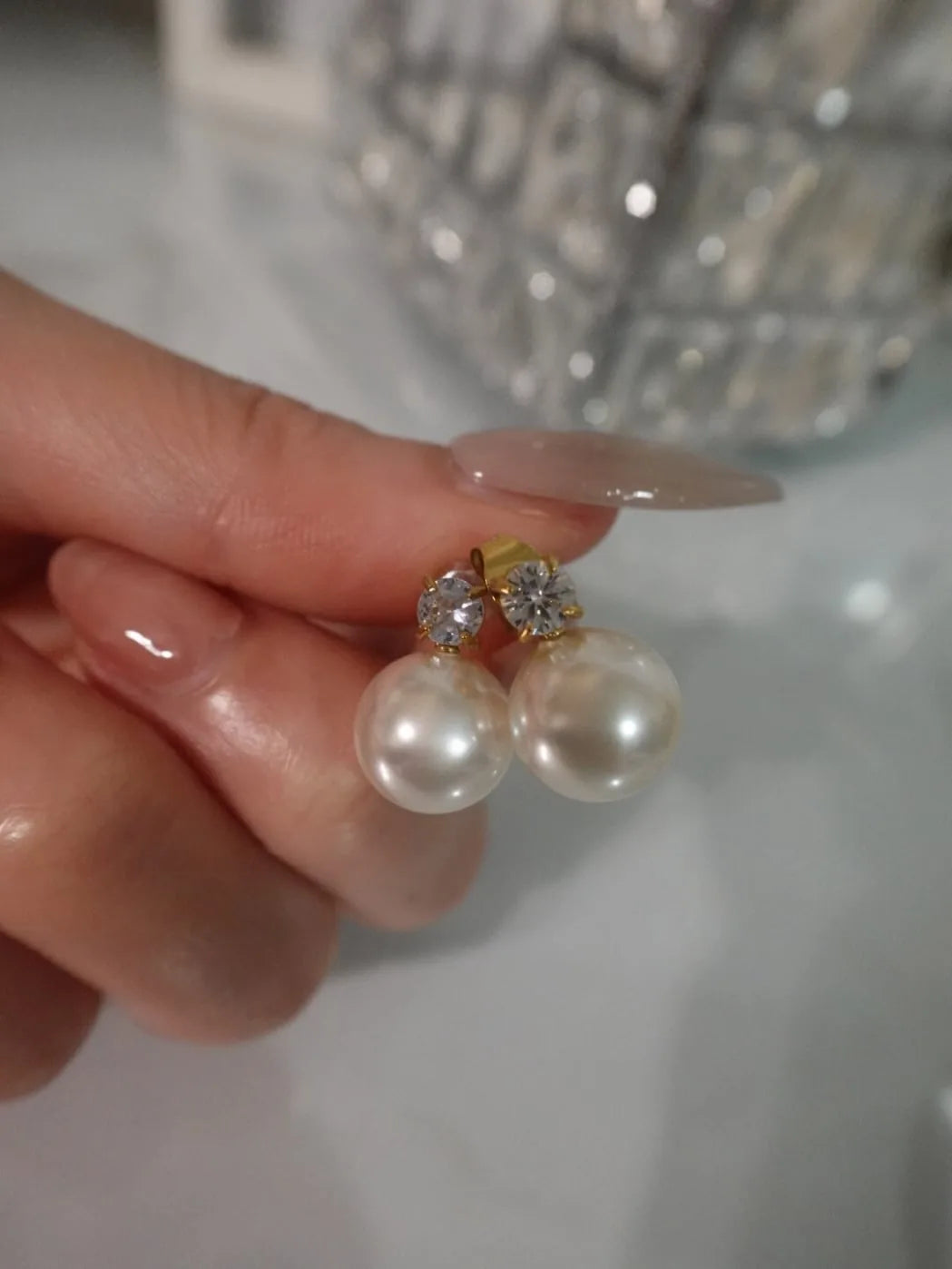 pearl design ピアス