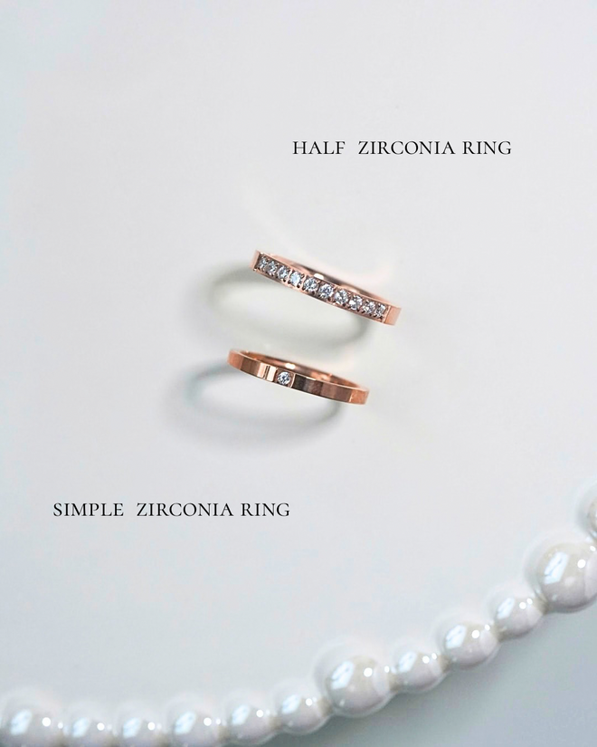【２点セット】zirconia ring